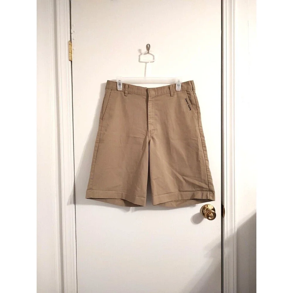 Dickies Boy Size 20H/31W Polyester Cotton Brown Tan Beige Khaki Summer Shorts